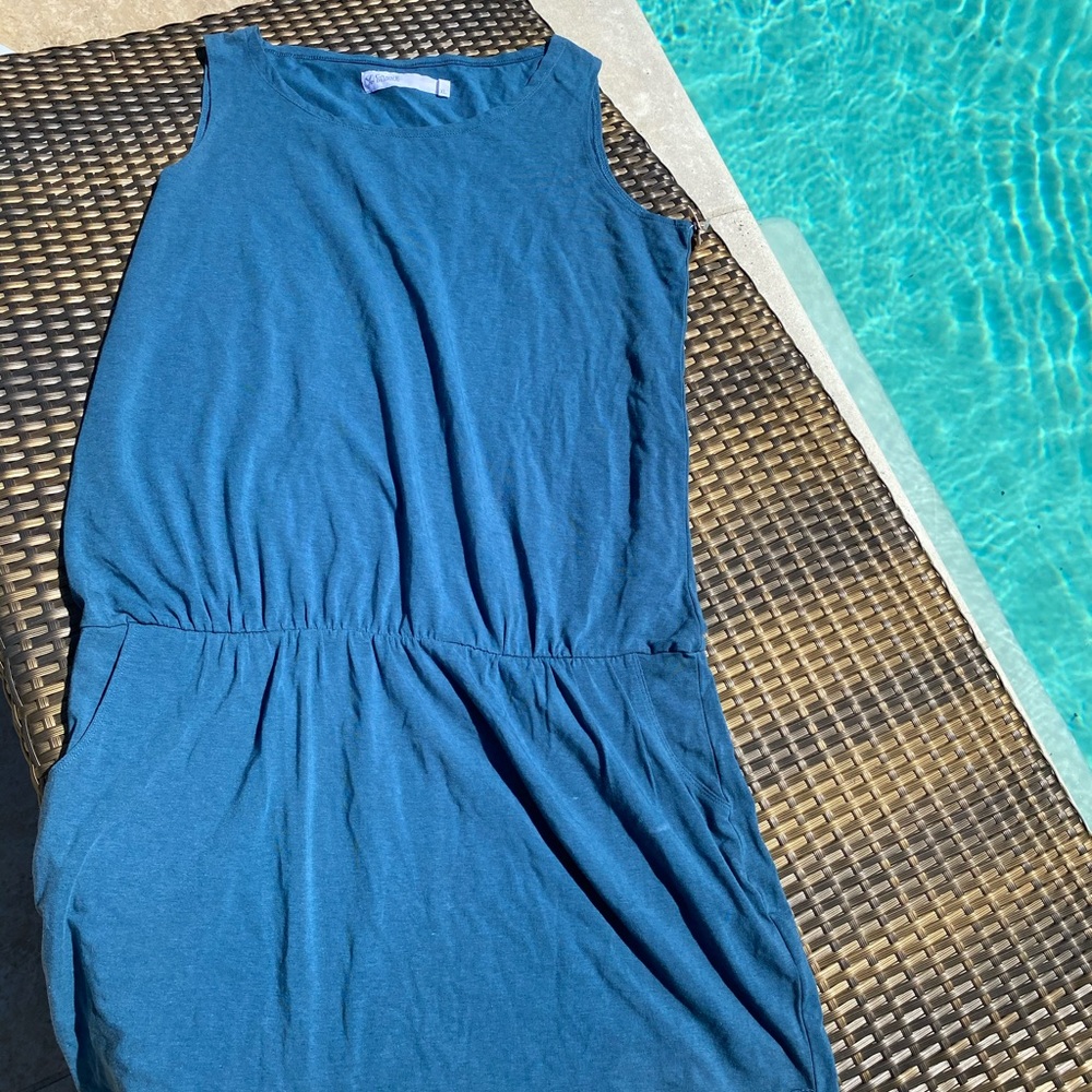 Blue mini dress